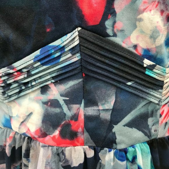 Bardot Watercolor Floral Fit And Flare Dress 6/S - Picture 5 of 9